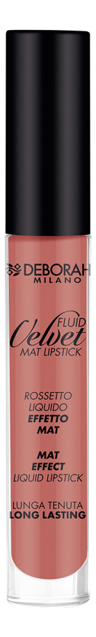 Жидкая помада для губ матовая Fluid Velvet Mat Lipstick 4,5г: 01 Antique Rose