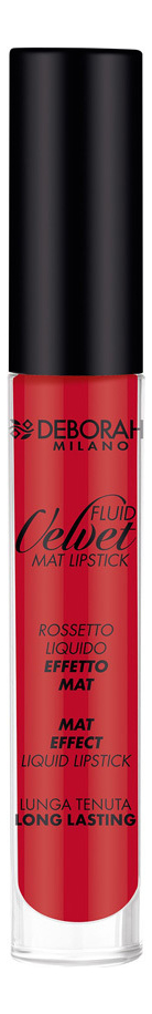 Жидкая помада для губ матовая Fluid Velvet Mat Lipstick 4,5г: 06 Iconic Red
