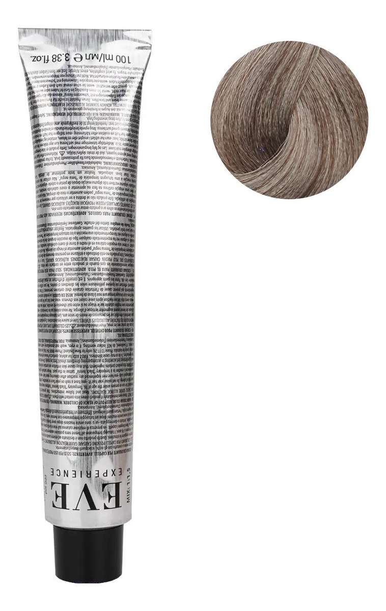 

Крем-краска для волос Eve Experience Color Cream 100мл: 8.1 Светлый блондин пепельный, Крем-краска для волос Eve Experience Color Cream 100мл