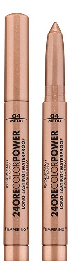 

Стойкие тени для век в карандаше 24 Ore Color Power Eyeshadow 1,4г: 04 Warm Brown, Стойкие тени для век в карандаше 24 Ore Color Power Eyeshadow 1,4г