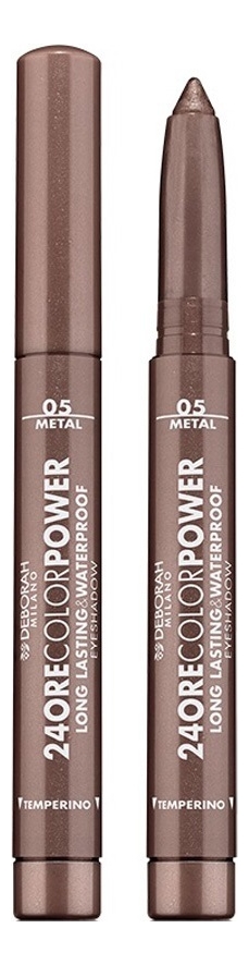 

Стойкие тени для век в карандаше 24 Ore Color Power Eyeshadow 1,4г: 05 Brown, Стойкие тени для век в карандаше 24 Ore Color Power Eyeshadow 1,4г