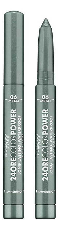 

Стойкие тени для век в карандаше 24 Ore Color Power Eyeshadow 1,4г: 06 Golden Green, Стойкие тени для век в карандаше 24 Ore Color Power Eyeshadow 1,4г