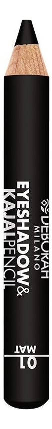 

Тени-карандаш для век 2 в 1 Eyeshadow & Kajal Pencil 2г: 01 Black Finish Mat, Тени-карандаш для век 2 в 1 Eyeshadow & Kajal Pencil 2г