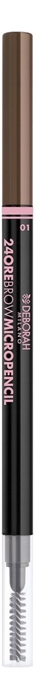 

Карандаш для бровей 24 Ore Brow Micropencil 0,1г: 04 Brunette, Карандаш для бровей 24 Ore Brow Micropencil 0,1г
