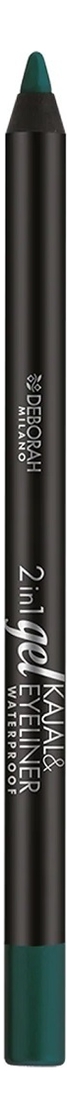 

Карандаш для глаз гелевый 2 In 1 Kajal & Eyeliner Gel 1,4г: 04 Green, Карандаш для глаз гелевый 2 In 1 Kajal & Eyeliner Gel 1,4г
