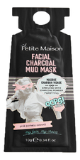 Petite Maison Грязевая маска для лица с древесным углем Facial Charcoal Mud Mask 10г