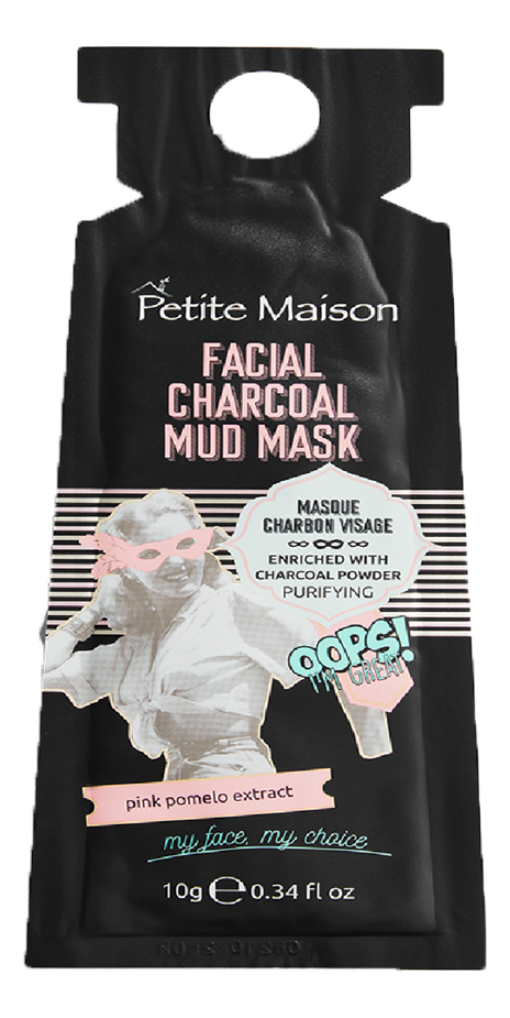 

Грязевая маска для лица с древесным углем Facial Charcoal Mud Mask 10г