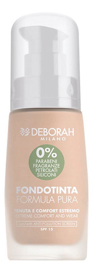 

Тональная основа для лица Formula Pura Foundation SPF15 30мл: 00 Ivory, Тональная основа для лица Formula Pura Foundation SPF15 30мл
