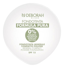 Deborah Milano Компактная пудра для лица Formula Pura Mineral Compact Powder Foundation SPF15 10г