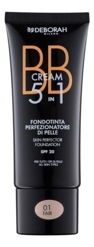 

BB крем для лица 5 в 1 Cream Skin Perfector Foundation SPF20 30мл: 01 Fair, BB крем для лица 5 в 1 Cream Skin Perfector Foundation SPF20 30мл