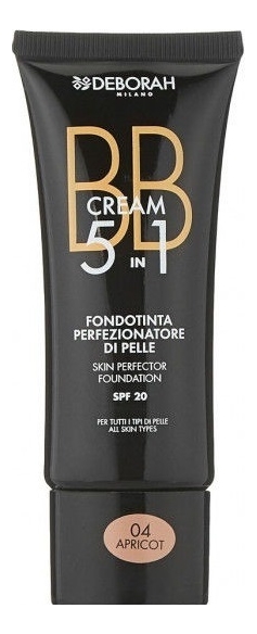 BB крем для лица 5 в 1 Cream Skin Perfector Foundation SPF20 30мл: 04 Apricot