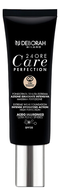 

Тональный крем-уход для лица 24 Ore Care Perfection Foundation SPF20 30мл: No 00, Тональный крем-уход для лица 24 Ore Care Perfection Foundation SPF20 30мл