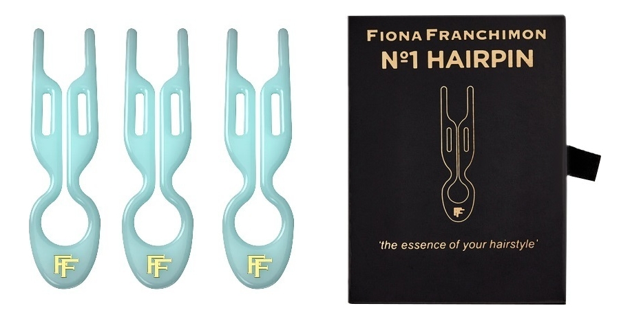 Шпильки для волос No1 Hairpin 3шт (бирюзового цвета)