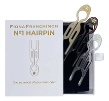Fiona Franchimon Набор шпилек для волос No1 Hairpin 3шт (коричневая + прозрачная + бежевая)