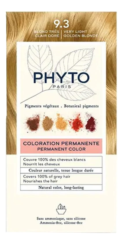 Краска для волос Phyto Color: 9.3 Очень светлый золотистый блонд краска для волос phyto color 8 3 светлый золотистый блонд