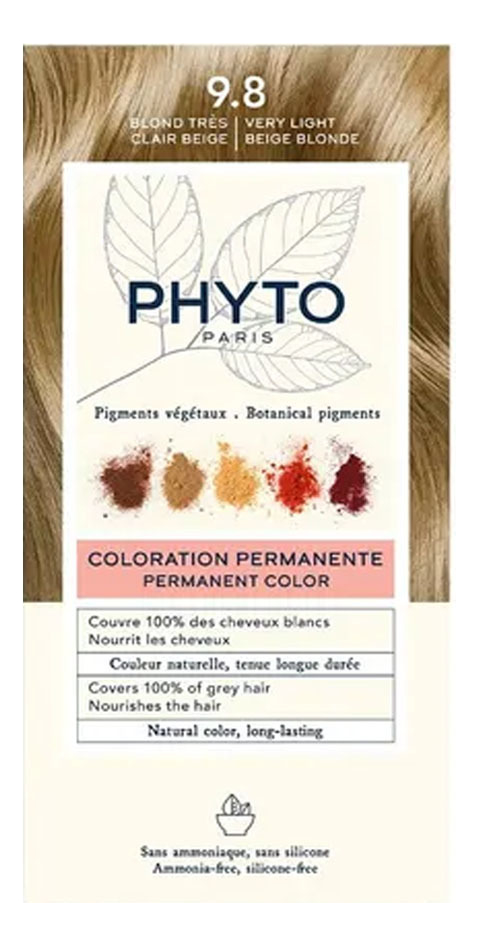 Краска для волос Phyto Color: 9.8 Очень светлый бежевый блонд