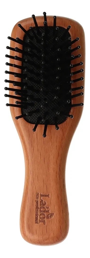 расчески lador щетка для волос деревянная mini wooden paddle brush Деревянная щетка для волос Mini Wood Paddle Brush