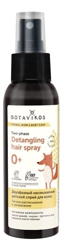 

Двухфазный несмываемый детский спрей для волос Detangling Hair Spray 100мл