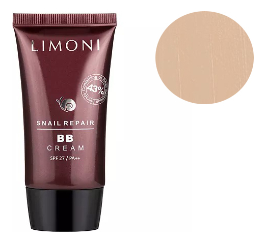 bb крем для лица с экстрактом секреции улитки snail repair cream spf27 pa 50мл no 2 BB крем для лица с экстрактом секреции улитки Snail Repair Cream SPF27 PA++ 50мл: No 1