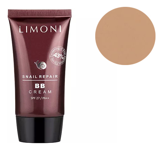 bb крем для лица с экстрактом секреции улитки snail repair cream spf27 pa 50мл no 2 BB крем для лица с экстрактом секреции улитки Snail Repair Cream SPF27 PA++ 50мл: No 2