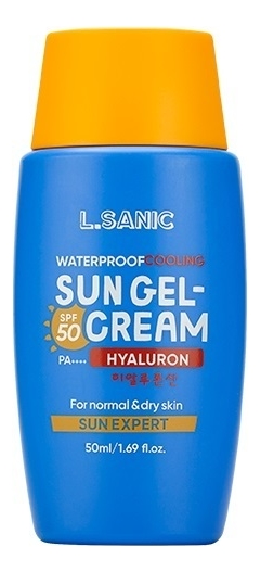 Солнцезащитный гель-крем для лица Sun Expert Hyaluronic Acid Waterproof Cooling Sun Gel-Cream SPF50 PA++++ 50мл солнцезащитный гель deoproce hyaluronic cooling sun gel spf50 pa 50 мл