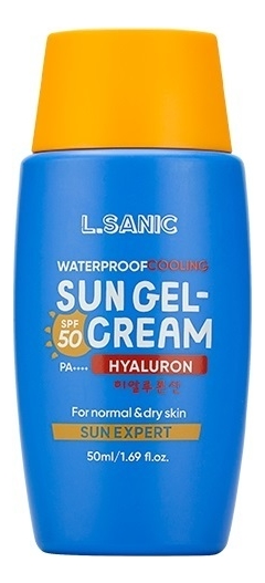 Солнцезащитный гель-крем для лица Sun Expert Hyaluronic Acid Waterproof Cooling Sun Gel-Cream SPF50 PA++++ 50мл