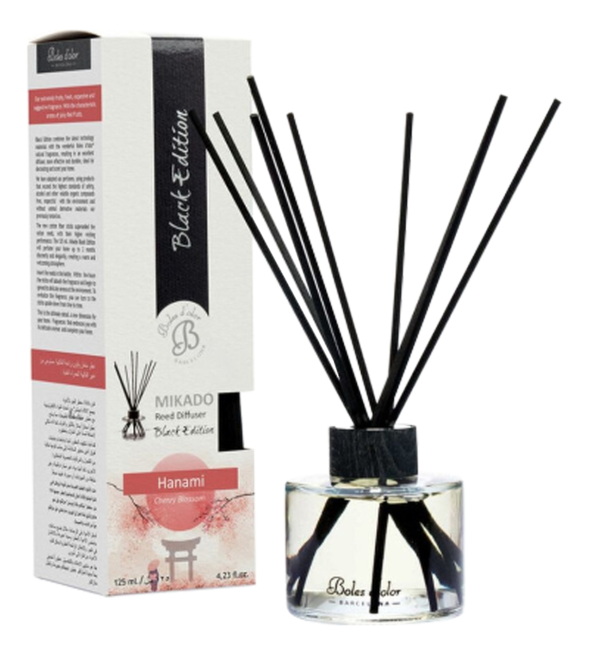 

Ароматический диффузор Black Edition Hanami (Весенняя сакура): ароматический диффузор 125мл, Ароматический диффузор Black Edition Hanami (Весенняя сакура)