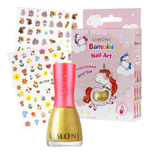 Limoni Набор лаков для ногтей Bambini Nail Art No26 (лак для ногтей No2 + наклейки 2шт)