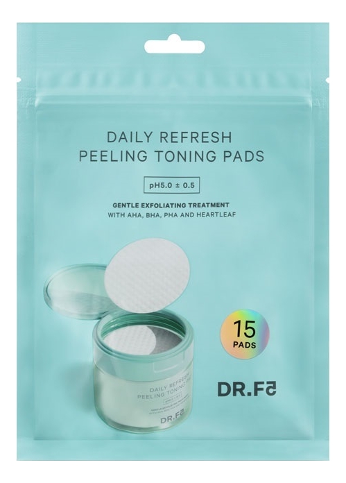

Пэды 15*3г, Тонизирующие пэды для глубокого очищения Daily Refresh Peeling Toning Pad