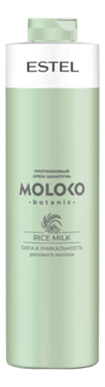 Протеиновый крем-шампунь для волос Moloko Botanic Rice Milk: Крем-шампунь 1000мл