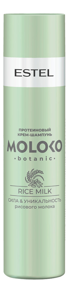 

Протеиновый крем-шампунь для волос Moloko Botanic Rice Milk: Крем-шампунь 250мл, Протеиновый крем-шампунь для волос Moloko Botanic Rice Milk