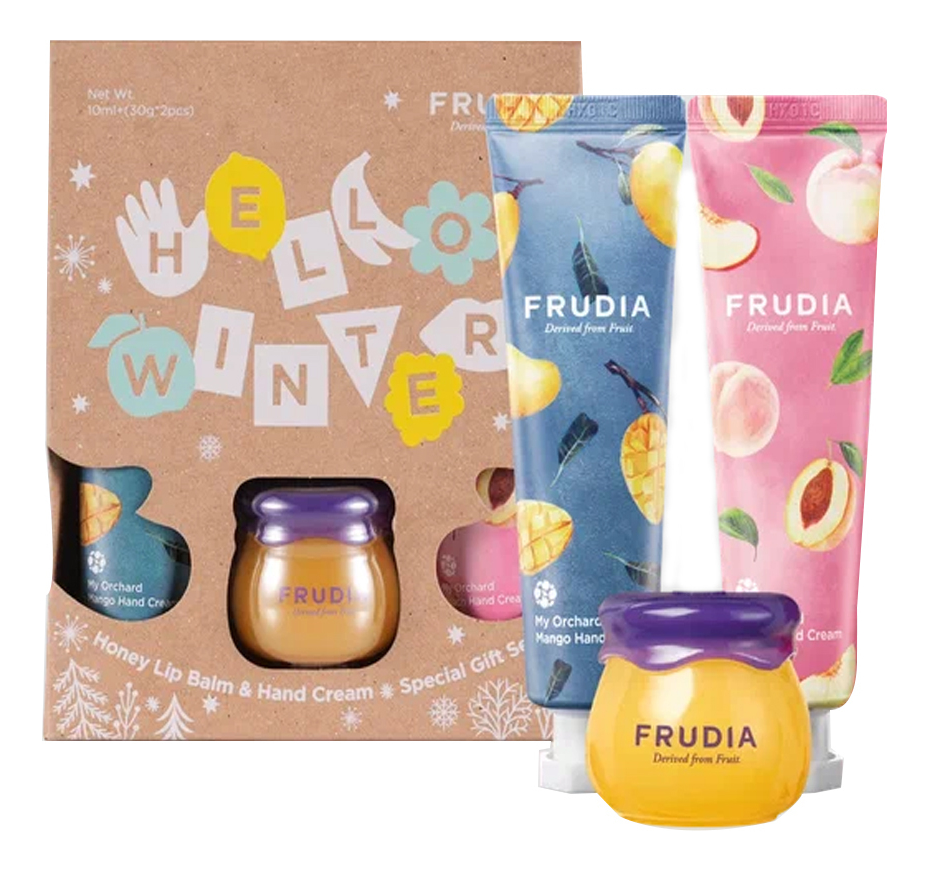 

Набор Hello Winter (бальзам для губ Honey Lip Balm 10мл + крем для рук My Orchard Mango Hand Cream 30г + крем для рук My Orchard Peach Hand Cream 30г)