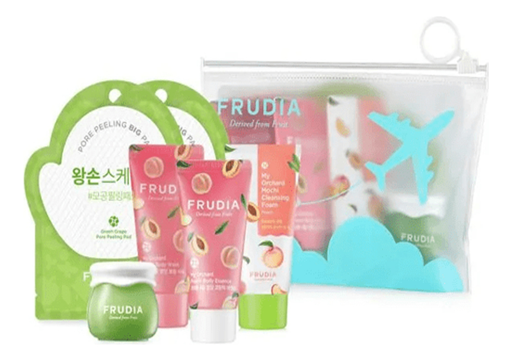 

Набор для ухода за кожей 5 Step Travel Kit (гель для душа 30мл + очищающая пенка-моти 30мл + отшелушивающие диски 2*3мл + крем для лица 10мл + молочко для тела 30мл)