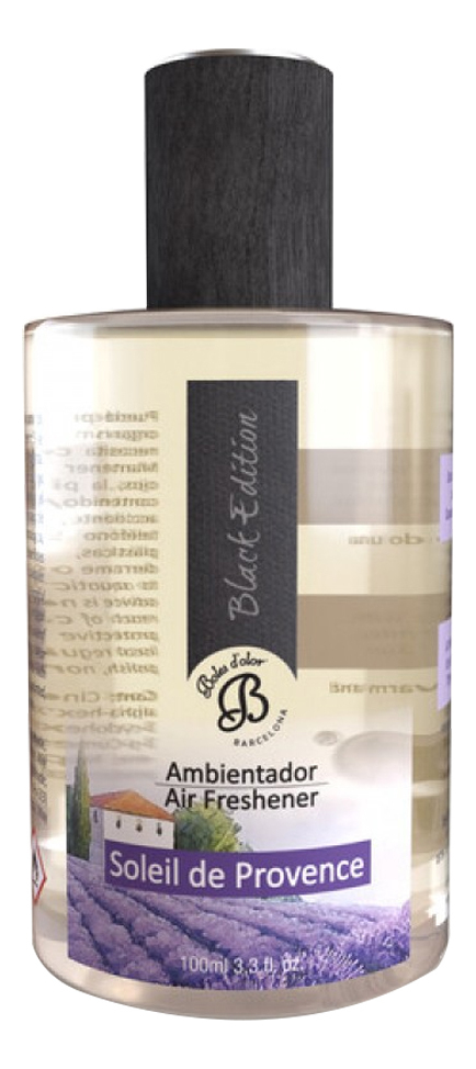 Ароматический спрей для дома Black Edition Soleil De Provence 100мл boles d olor парфюмерный концентрат кедр cedre ambients 50