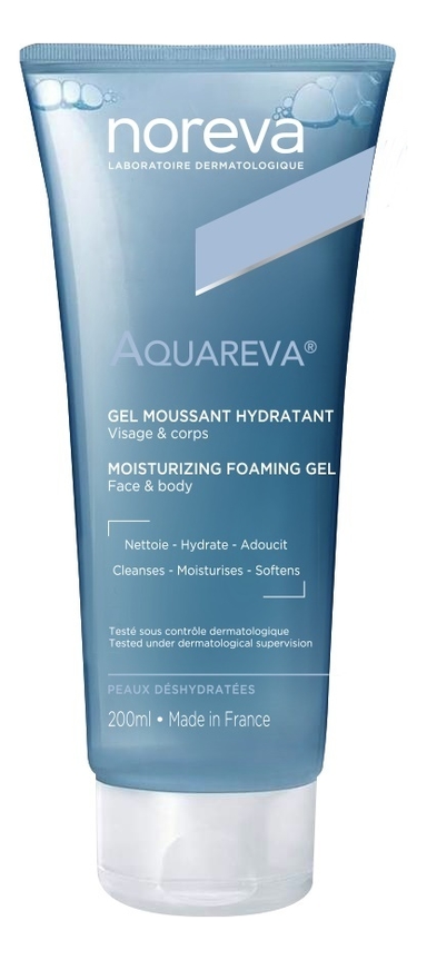 Очищающий гель для лица и тела Aquareva Gel Moussant Hydratant 200мл гель для лица и тела kelual ds gel moussant 200мл