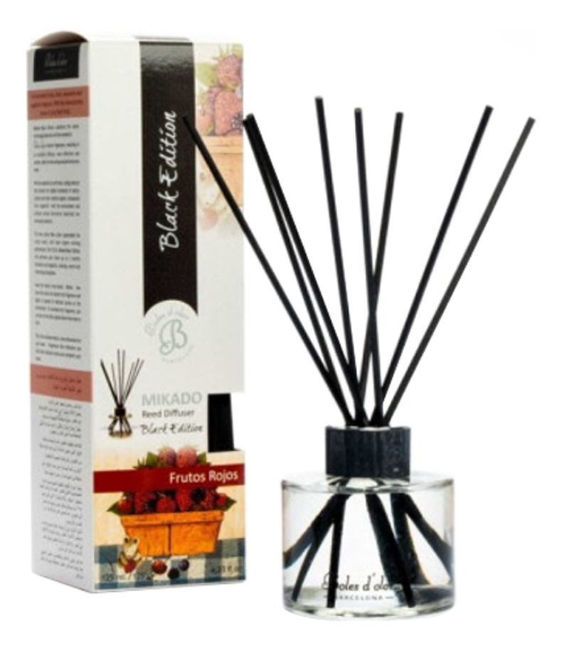 

Ароматический диффузор Black Edition Frutos Rojos (Красные фрукты): ароматический диффузор 125мл, Ароматический диффузор Black Edition Frutos Rojos (Красные фрукты)