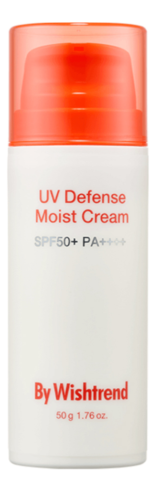 Солнцезащитный увлажняющий крем для лица UV Defense Moist Cream SPF50+ PA++++ 50г by wishtrend солнцезащитный увлажняющий крем для лица spf50 uv defense moist cream 50 гр