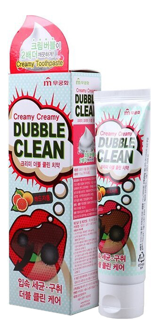 

Кремовая зубная паста с экстрактом красного грейпфрута Bubble Clean 110г