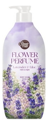 Гель для душа с экстрактом лаванды Flower Perfume 900мл цена и фото