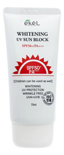 Ekel Солнцезащитный крем для лица с муцином улитки Whitening UV Sun Block SPF50+ PA+++ 70мл