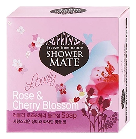 Мыло Shower Mate Lovely Rose & Cherry Blossom 100г цена и фото