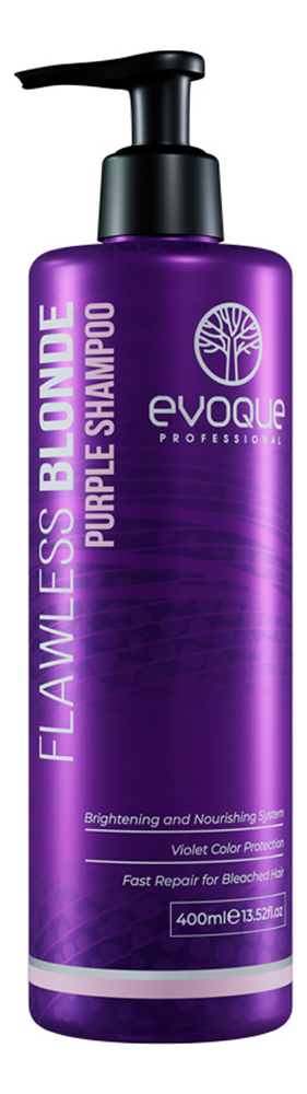 Шампунь для волос против желтизны Flawless Blonde Purple Shampoo: Шампунь 400мл