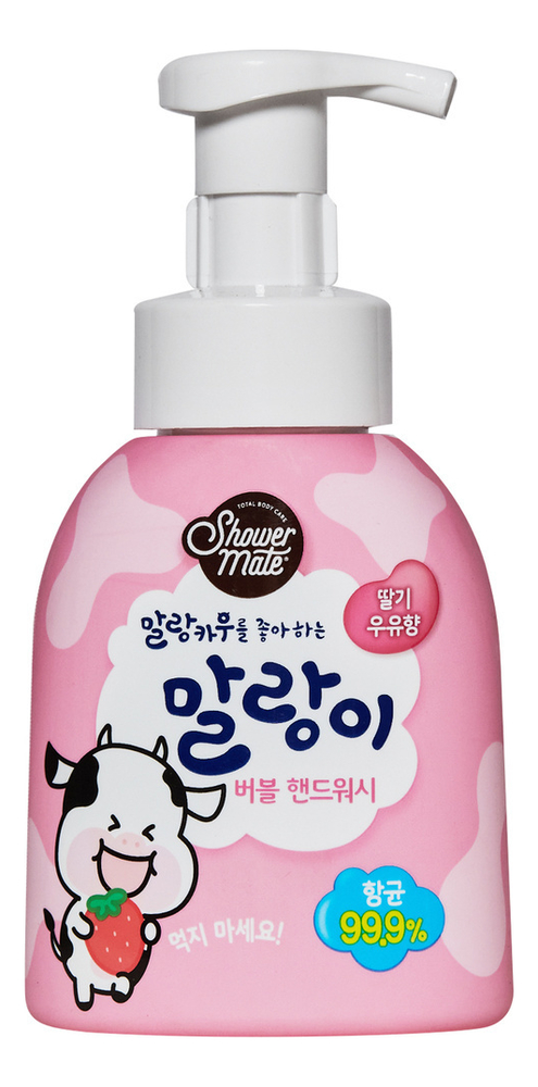 

Пенка для мытья рук Клубничное молоко Shower Mate Bubble Hand Wash 300мл