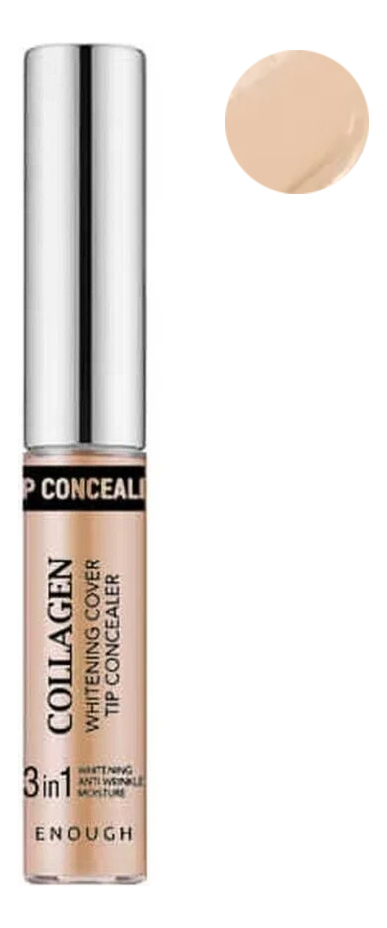 

Консилер для области вокруг глаз Collagen Whitening Cover Tip Concealer 9г: No02, Консилер для области вокруг глаз Collagen Whitening Cover Tip Concealer 9г