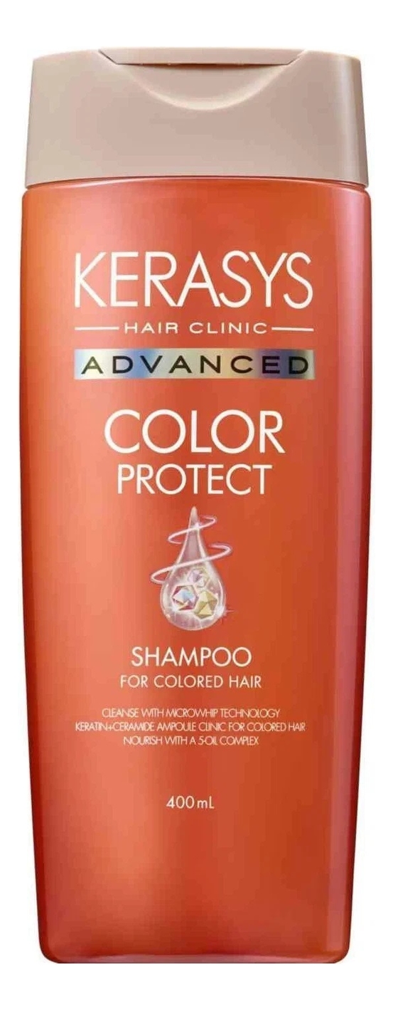 Шампунь для защиты цвета волос Advanced Color Protect Shampoo 400мл kerasys женский advanced color protect шампунь для волос ампульный для защиты цвета 400мл