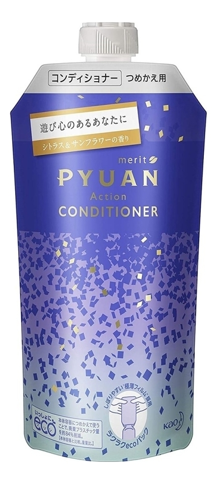 Кондиционер для волос с ароматом цитрусовых Merit Pyuan Action: Кондиционер 340мл