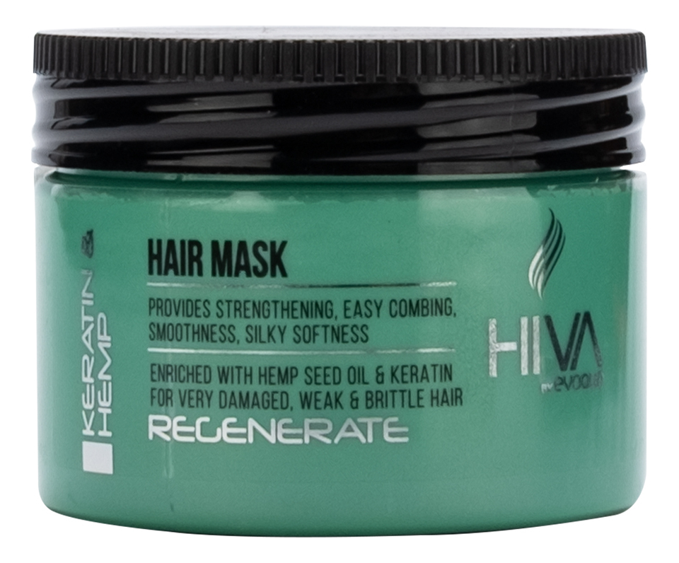маска для волос hiva biotin tea tree hair mask 250мл Маска для волос Hiva Keratin & Hemp Hair Mask 250мл