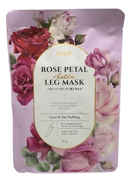 Маска-носочки для ног с экстрактом розы Rose Petal Satin Foot Mask: Маска-носочки 40г