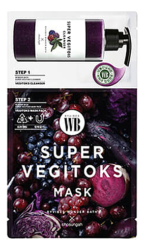 

Омолаживающая система для лица Super Vegitoks (гель 3г + тканевая маска 25мл)