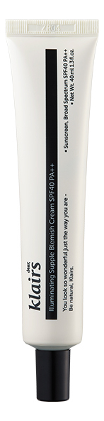 BB крем для сияния кожи лица Illuminating Supple Blemish Cream SPF40 PA++ 40мл sativa day face cream дневной крем для лица для жирного чувствительного типа кожи 33 50 мл